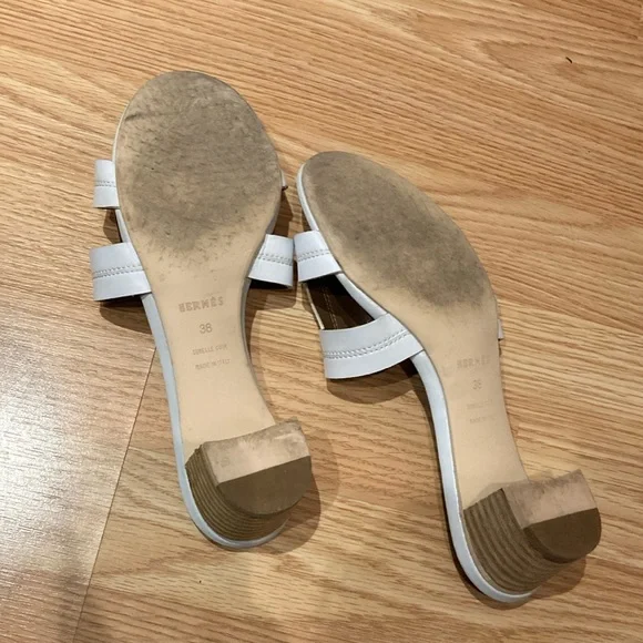 🛍️ Hermes size 38 Slide Sandals - gift - authentic - Picture 10 of 15
